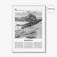 Mauritius Print Black and White, Mauritius Wall Art, Mauritius Poster, Mauritius Photo, Mauritius Decor, Maurice Moris, Port Louis, Africa