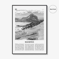Mauritius Print Black and White, Mauritius Wall Art, Mauritius Poster, Mauritius Photo, Mauritius Decor, Maurice Moris, Port Louis, Africa