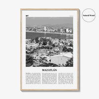 Mazatlan Print Black and White, Mazatlán Wall Art, Mazatlán Poster, Mazatlán Photo, Mazatlán Wall Décor, Mazatlán Map, Mexico