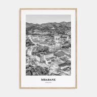 Mbabane Portrait B&W Poster