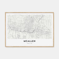McAllen Map Landscape Poster