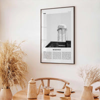 McKinney Print Black and White, McKinney Wall Art, McKinney Poster, McKinney Photo, McKinney Wall Décor, Texas, USA, United States