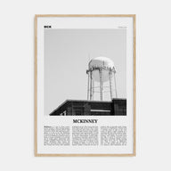 McKinney Travel B&W Poster