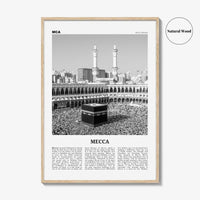 Mecca Print Black and White, Mecca Wall Art, Mecca Poster, Mecca Photo, Saudi Arabia, Makkah al-Mukarramah, مكة بكة مكة المكرمة