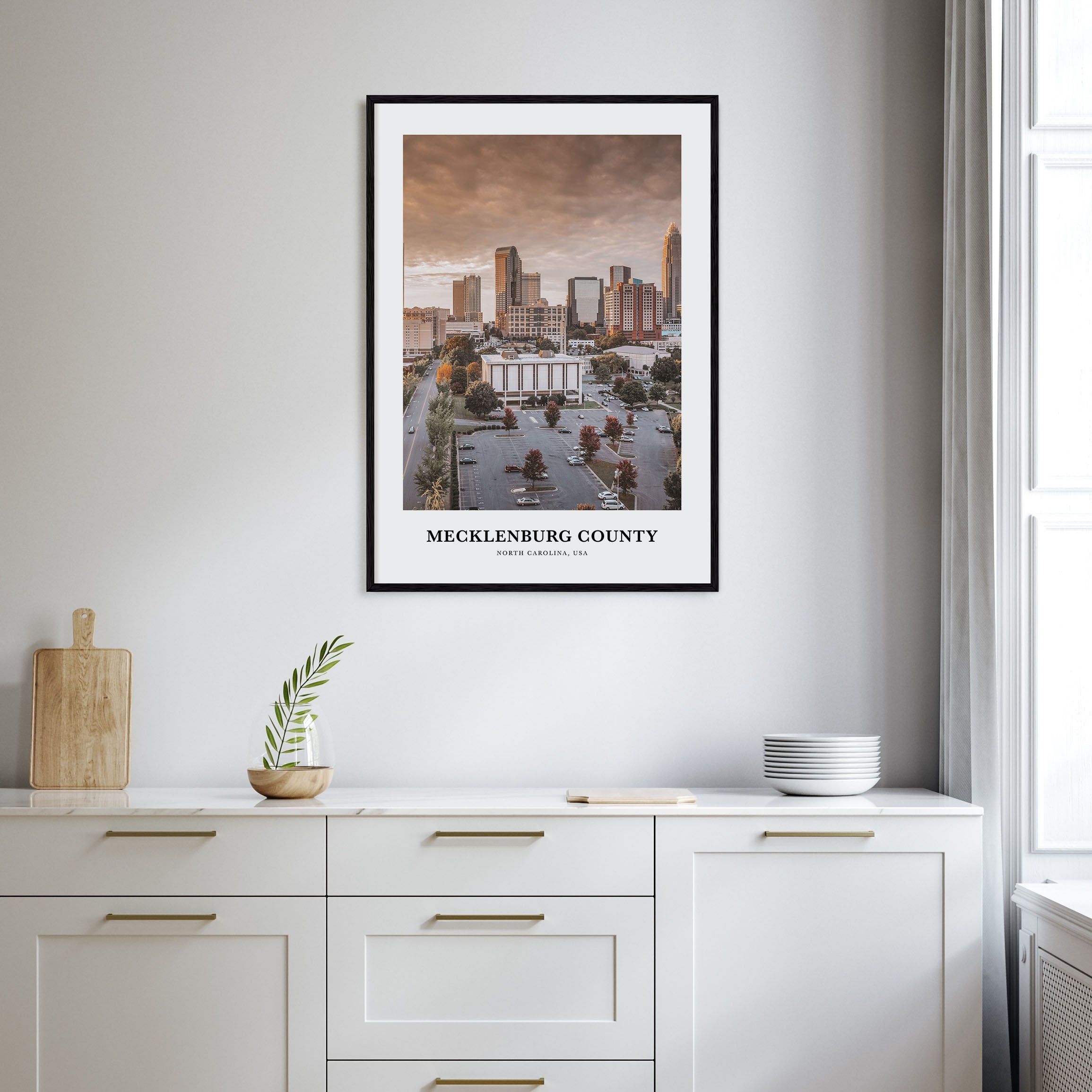 Mecklenburg County Portrait Color Poster