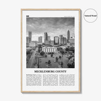 Mecklenburg County Print Black and White, Mecklenburg Wall Art, Mecklenburg Poster, Mecklenburg Photo, Mecklenburg Décor, Mecklenburg Map