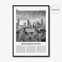 Mecklenburg County Print Black and White, Mecklenburg Wall Art, Mecklenburg Poster, Mecklenburg Photo, Mecklenburg Décor, Mecklenburg Map