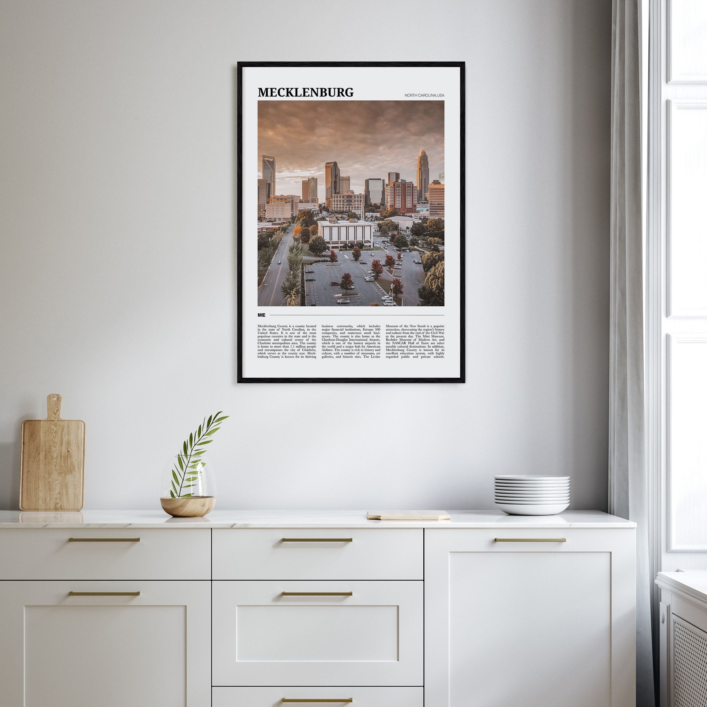 Mecklenburg County Travel Color Poster