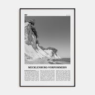 Mecklenburg-Vorpommern Travel B&W Poster
