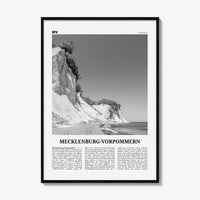 Mecklenburg Vorpommern Print Black and White, Mecklenburg-Vorpommern Wall Art, Mecklenburg-Vorpommern Poster, Mecklenburg-Vorpommern Photo