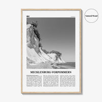 Mecklenburg Vorpommern Print Black and White, Mecklenburg-Vorpommern Wall Art, Mecklenburg-Vorpommern Poster, Mecklenburg-Vorpommern Photo