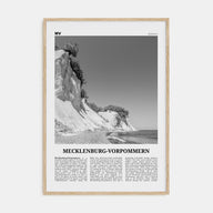 Mecklenburg-Vorpommern Travel B&W Poster