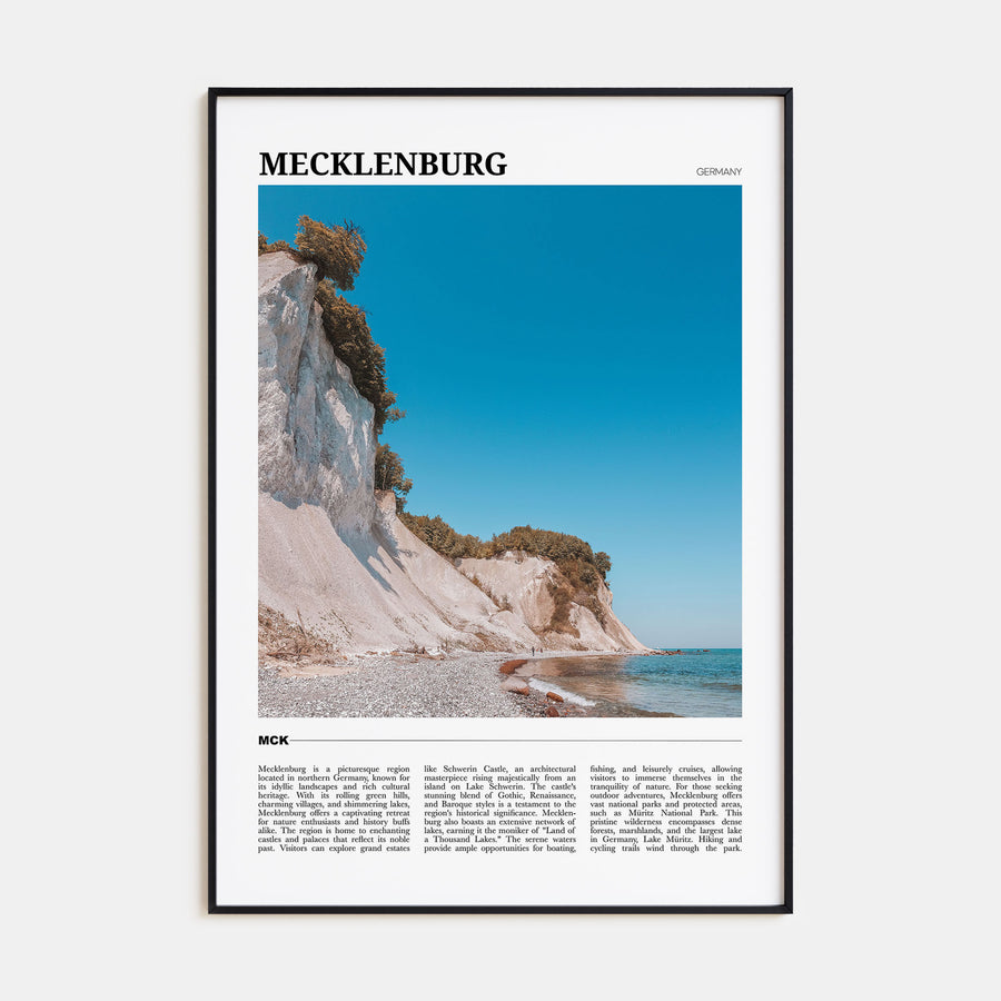 Mecklenburg-Vorpommern Travel Color Poster