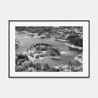 Medellín Landscape B&W Poster