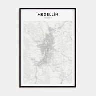 Medellín Map Portrait Poster