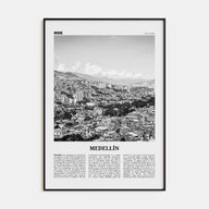 Medellín Travel B&W No 1 Poster
