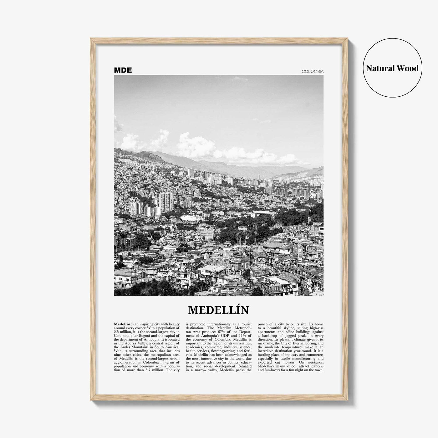 Medellin Print Black and White No 1, Medellín Wall Art, Medellín Poster, Medellín Photo, Medellín Wall Decor, Medellin, Colombia, America
