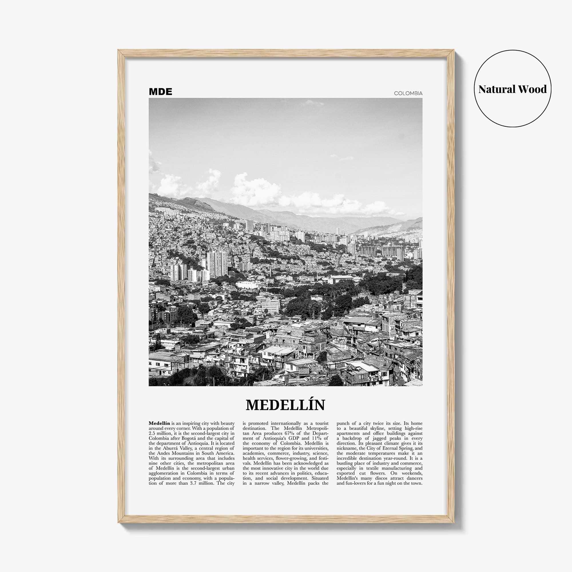 Medellin Print Black and White No 1, Medellín Wall Art, Medellín Poster, Medellín Photo, Medellín Wall Decor, Medellin, Colombia, America