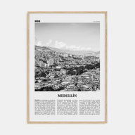 Medellín Travel B&W No 1 Poster