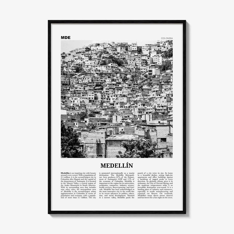 Medellin Print Black and White No 2, Medellín Wall Art, Medellín Poster, Medellín Photo, Medellín Wall Decor, Medellin, Colombia, America