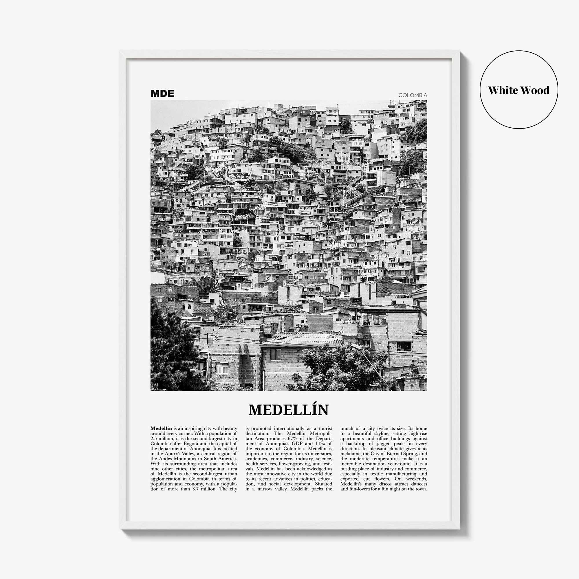 Medellin Print Black and White No 2, Medellín Wall Art, Medellín Poster, Medellín Photo, Medellín Wall Decor, Medellin, Colombia, America