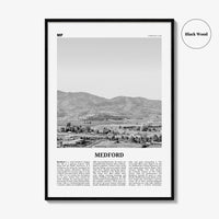 Medford Print Black and White Oregon, Medford Wall Art, Medford Poster, Medford Photo, Medford Map, Medford Wall Decor, USA, United States