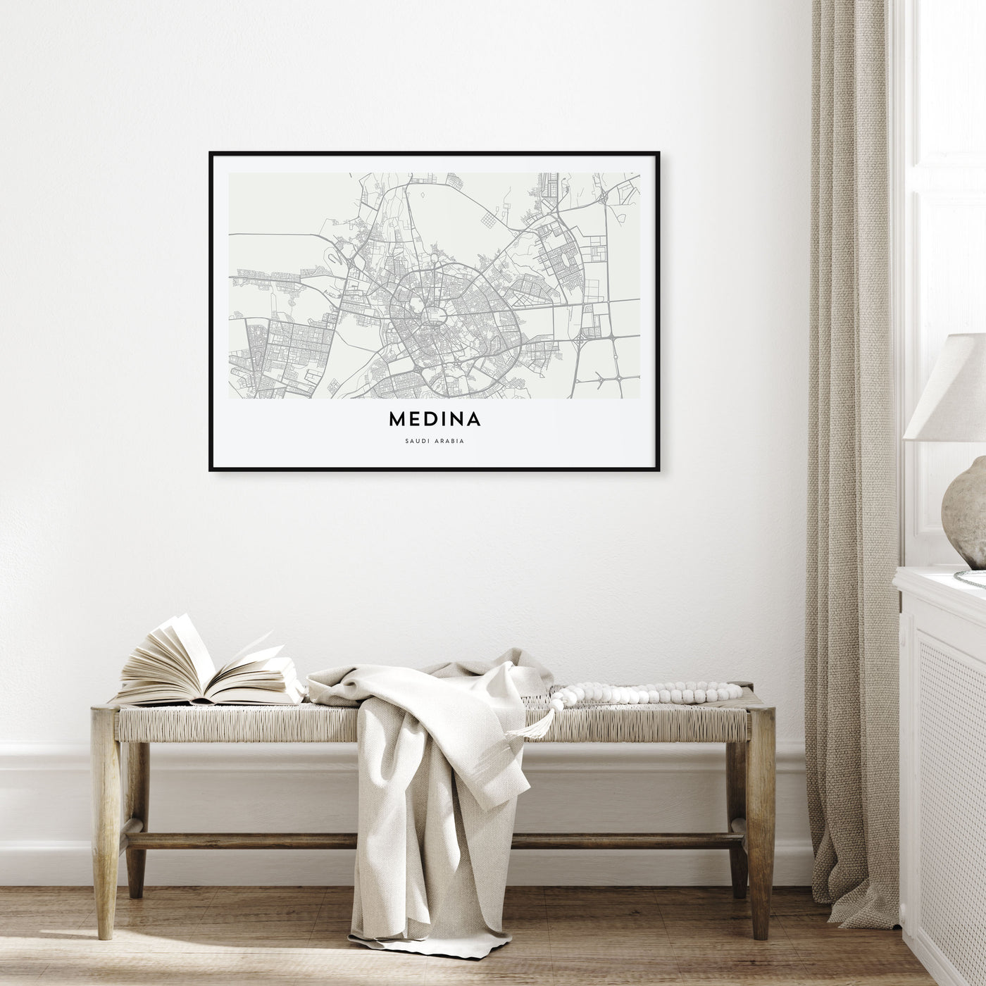 Medina Map Landscape Poster