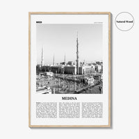 Medina Print Black and White, Medina Wall Art, Medina Poster, Medina Photo, Medina Décor, Al Madinah Al Munawwarah, Saudi Arabia, المدينة