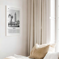 Meknes Print Black and White, Meknès Wall Art, Meknès Poster, Meknès Photo, Meknès Wall Décor, Meknès Map, Morocco