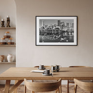 Melbourne, Australia Landscape B&W Poster