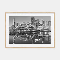 Melbourne, Australia Landscape B&W Poster