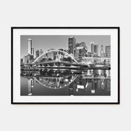 Melbourne, Australia Landscape B&W Poster