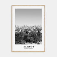 Melbourne, Australia Portrait B&W No 3 Poster