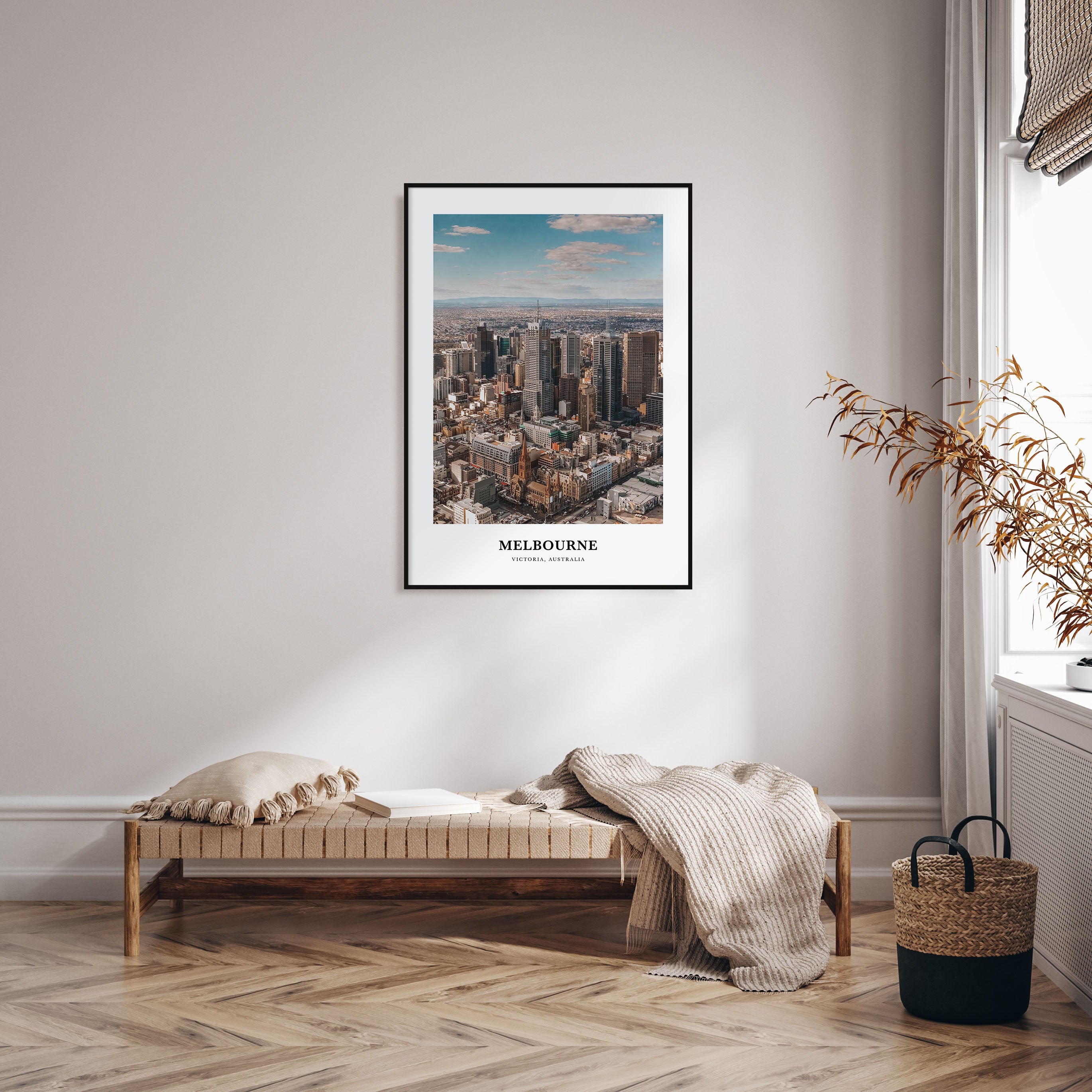 Melbourne, Australia Portrait Color Poster