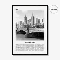 Melbourne Print Black and White Australia No 1, Melbourne Wall Art, Melbourne Poster, Melbourne Photo, Melbourne Wall Decor, Victoria