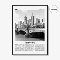 Melbourne Print Black and White Australia No 1, Melbourne Wall Art, Melbourne Poster, Melbourne Photo, Melbourne Wall Decor, Victoria