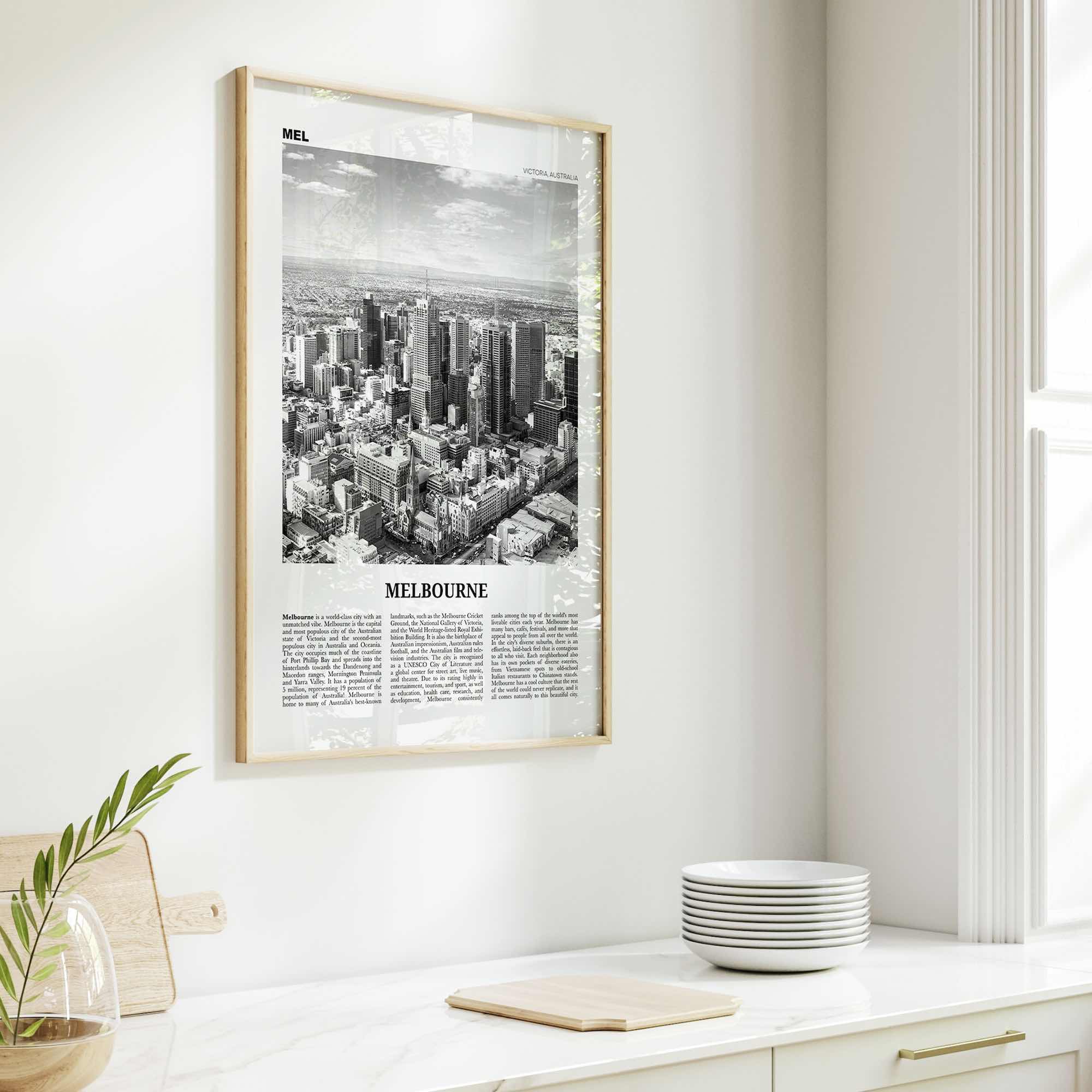 Melbourne Print Black and White Australia No 2, Melbourne Wall Art, Melbourne Poster, Melbourne Photo, Melbourne Wall Decor, Victoria