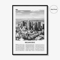 Melbourne Print Black and White Australia No 2, Melbourne Wall Art, Melbourne Poster, Melbourne Photo, Melbourne Wall Decor, Victoria