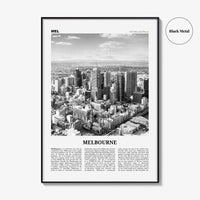 Melbourne Print Black and White Australia No 2, Melbourne Wall Art, Melbourne Poster, Melbourne Photo, Melbourne Wall Decor, Victoria