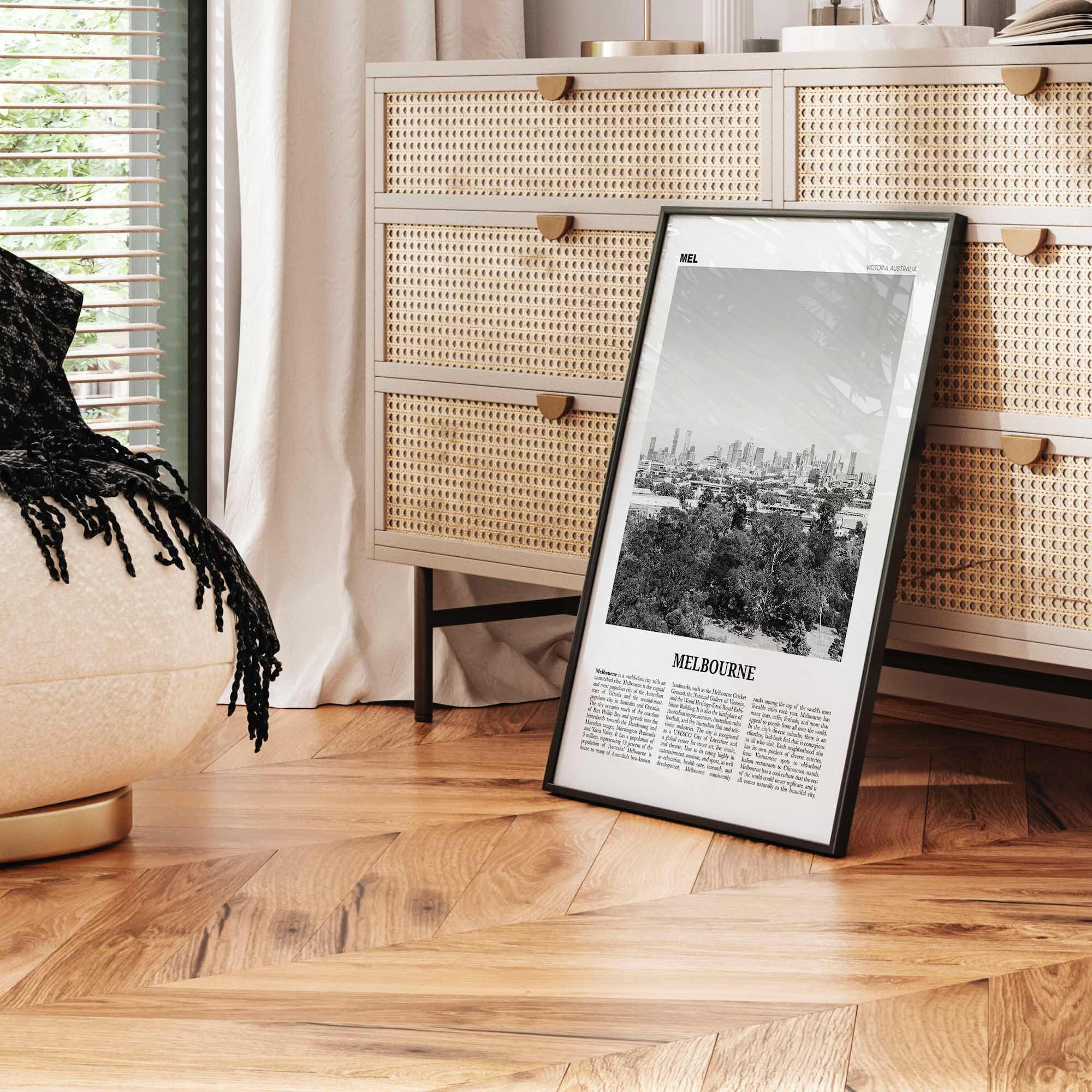 Melbourne Print Black and White Australia No 3, Melbourne Wall Art, Melbourne Poster, Melbourne Photo, Melbourne Wall Decor, Victoria