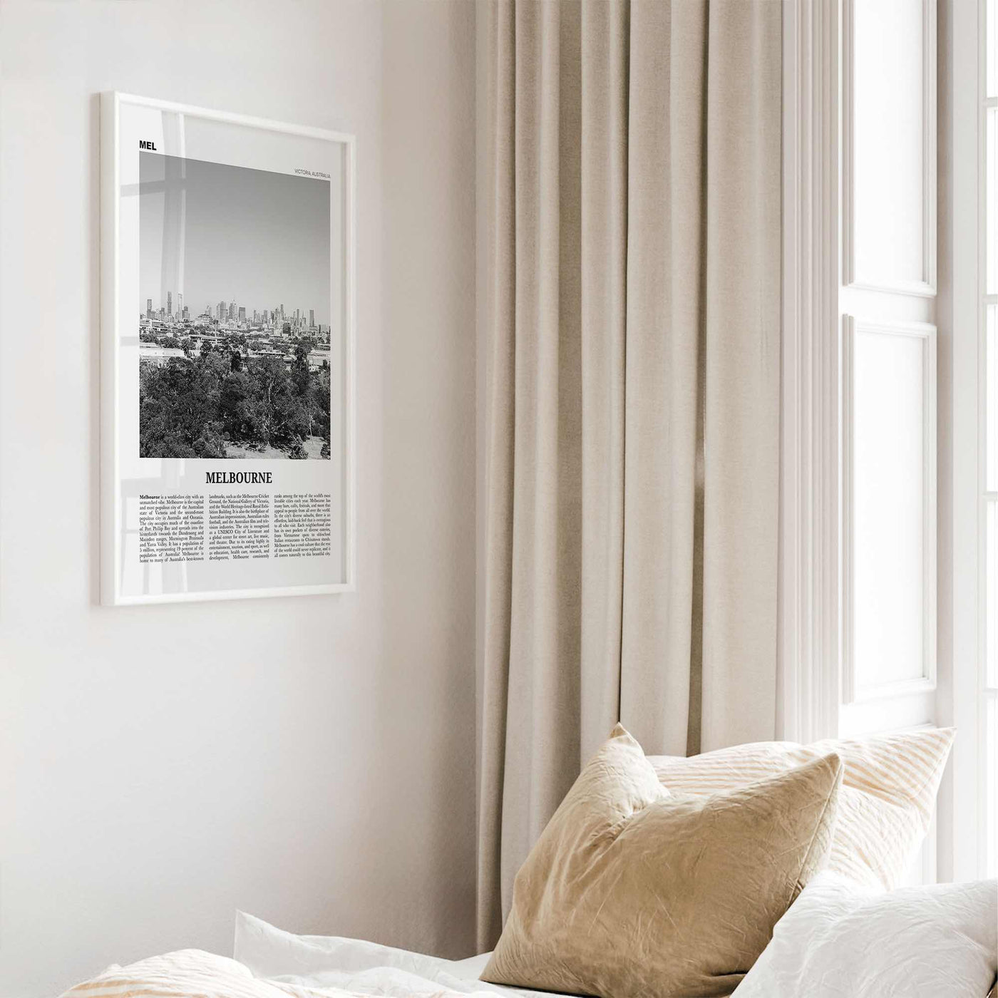 Melbourne Print Black and White Australia No 3, Melbourne Wall Art, Melbourne Poster, Melbourne Photo, Melbourne Wall Decor, Victoria