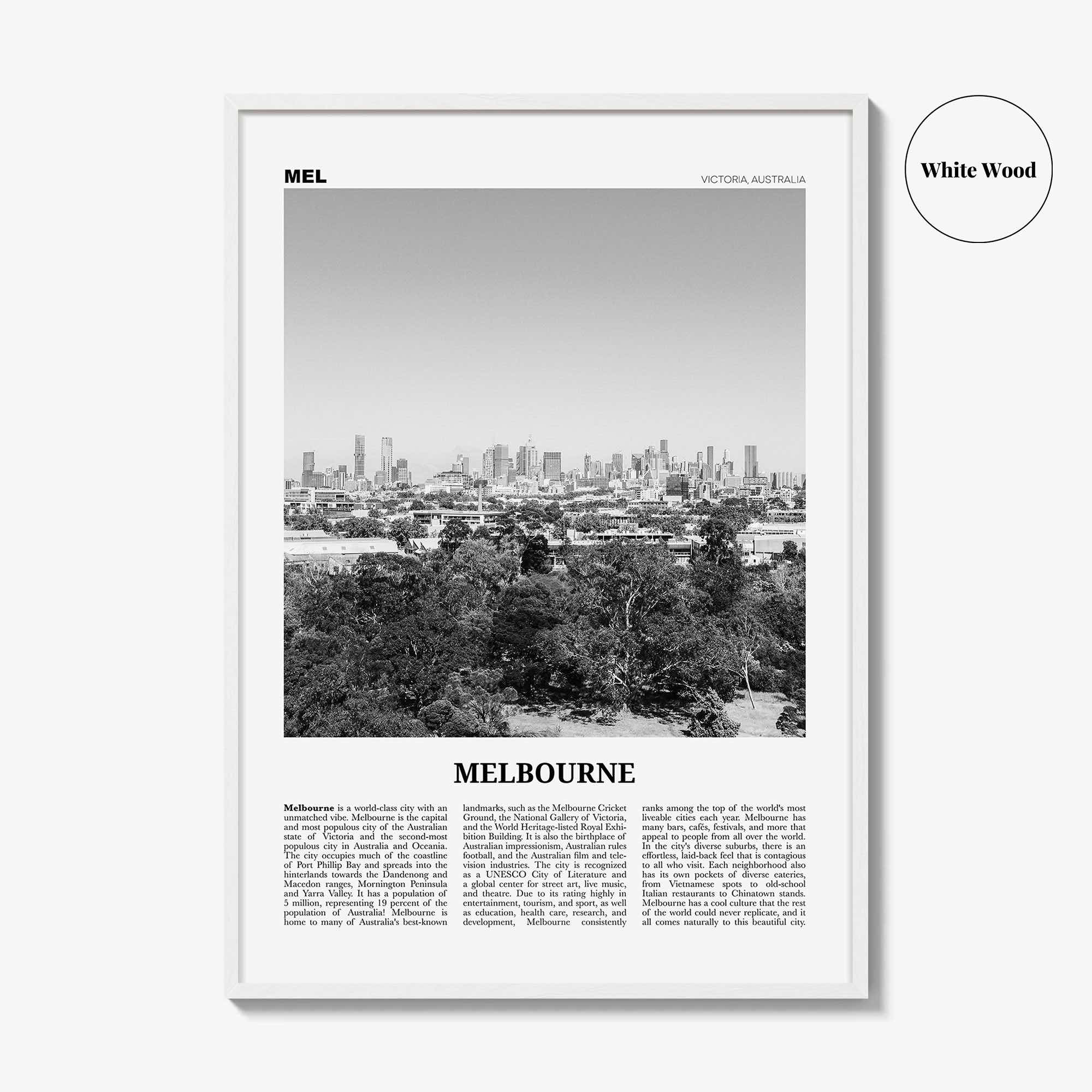 Melbourne Print Black and White Australia No 3, Melbourne Wall Art, Melbourne Poster, Melbourne Photo, Melbourne Wall Decor, Victoria