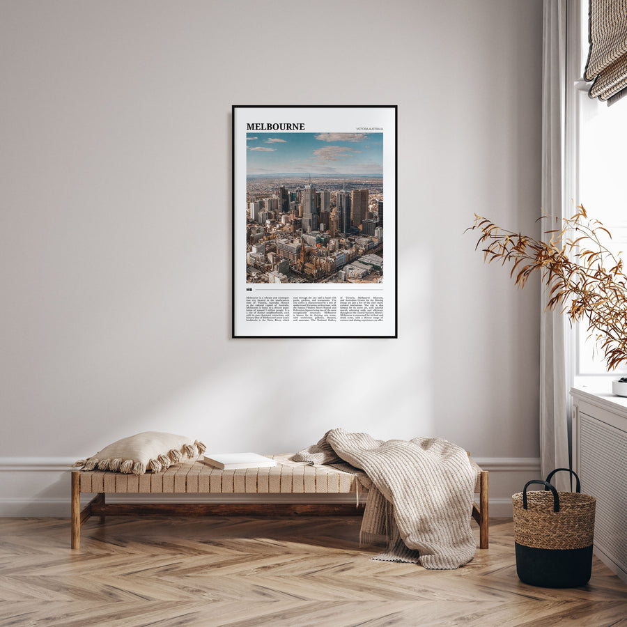 Melbourne, Australia Travel Color Poster