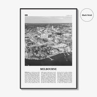 Melbourne Print Black and White Florida, Melbourne Wall Art, Melbourne Poster, Melbourne Photo, Melbourne Map, Melbourne Wall Decor, USA