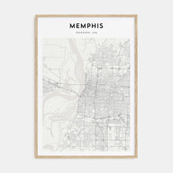 Memphis Map Portrait Poster