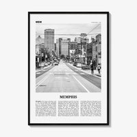 Memphis Print Black and White No 1, Memphis Wall Art, Memphis Poster, Memphis Photo, Memphis Decor, Tennessee, USA, United States