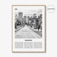 Memphis Print Black and White No 1, Memphis Wall Art, Memphis Poster, Memphis Photo, Memphis Decor, Tennessee, USA, United States