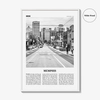 Memphis Print Black and White No 1, Memphis Wall Art, Memphis Poster, Memphis Photo, Memphis Decor, Tennessee, USA, United States