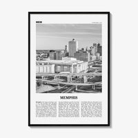 Memphis Print Black and White No 2, Memphis Wall Art, Memphis Poster, Memphis Photo, Memphis Decor, Tennessee, USA, United States