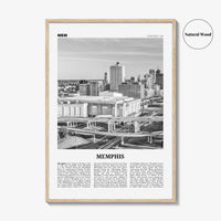 Memphis Print Black and White No 2, Memphis Wall Art, Memphis Poster, Memphis Photo, Memphis Decor, Tennessee, USA, United States